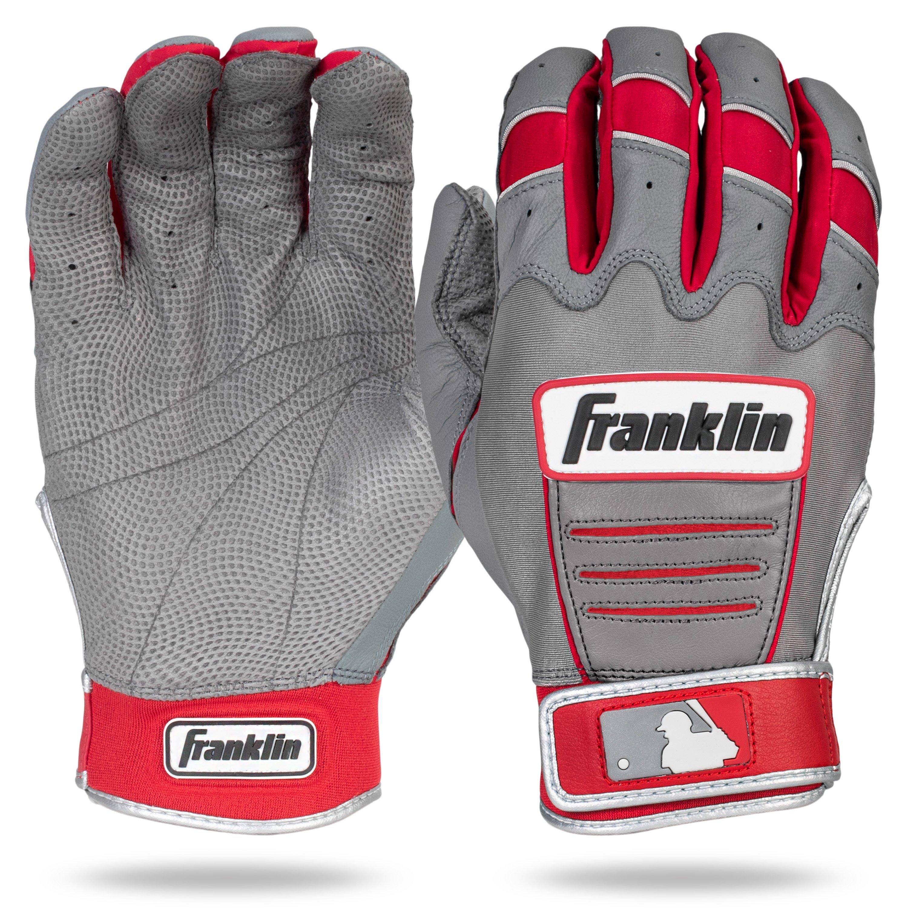 Franklin Adults' CFX Pro Batting Gloves Grey/Red